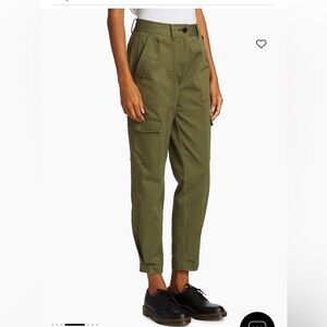 Derek Lam 10 Crosby-Elian Mid-Rise Stretch Cargo Pants-0244